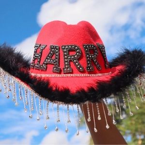 Harry Styles Red Cowboy Hat
